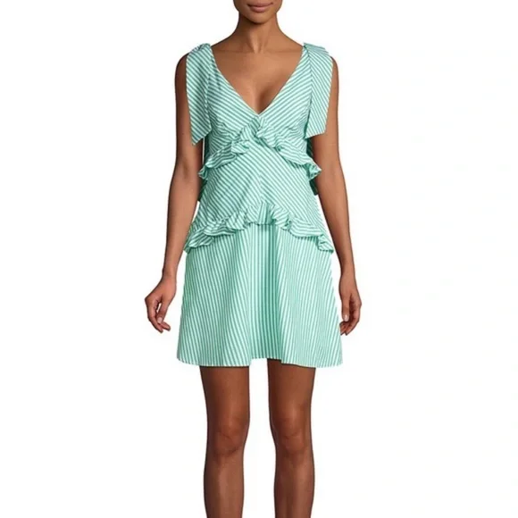 BCBGeneration | Dresses | Bcbgeneration Tie Shoulder Mini Dress In Jade  Green S | Poshmark